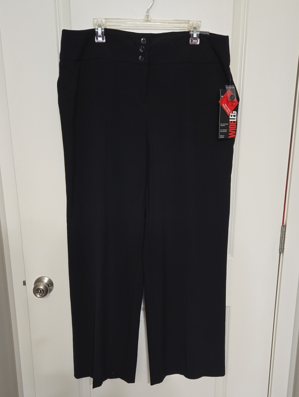 Style & Co. Black Wide Leg Pull-On Trousers